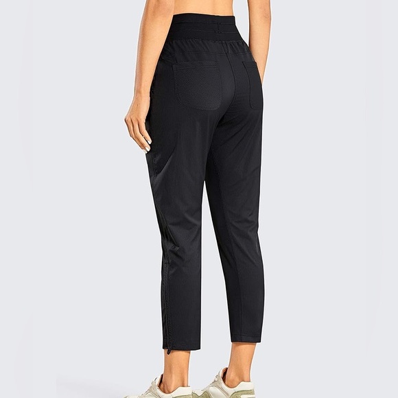 (A8) CRZ YOGA Casual 7/8 Pants 25"- Lightweight Athletic Track Joggers - Picture 4 of 8